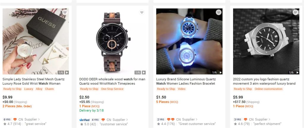 Alibaba watch wholesale supplier