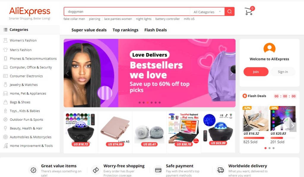 AliExpress international dropshipping supplier with free shipping worldwide