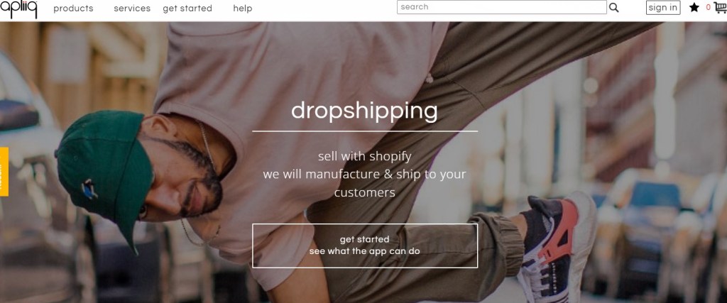 Apliiq Shopify print-on-demand app