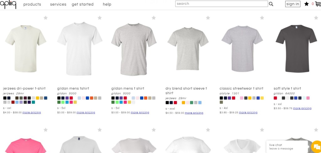 Apliiq custom print-on-demand t-shirt dropshipping company