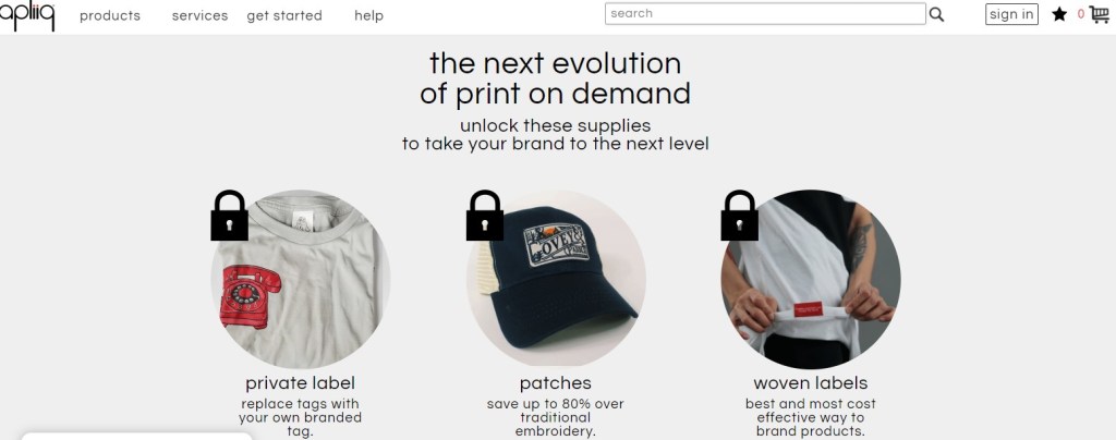 Apliiq private-label/white-label print-on-demand company