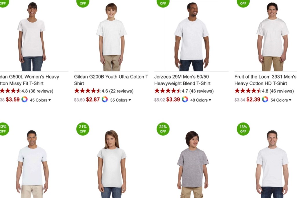 Apparel N Bags wholesale blank t-shirt supplier in Los Angeles, California