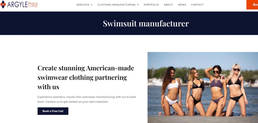 ARGYLE Haus custom swimwear & bikini manufacturer in the USA