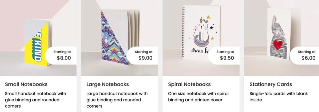 ArtOfWhere custom notebook & journal print-on-demand supplier for Etsy