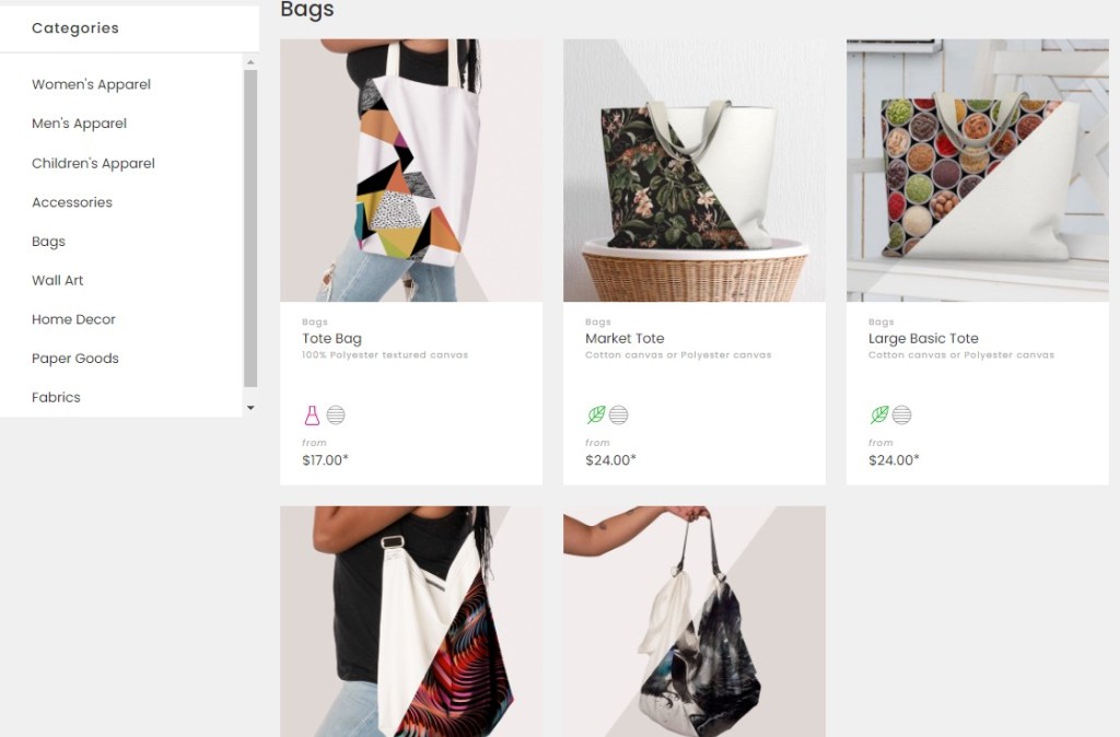 ArtOfWhere tote, bag, & backpack print-on-demand company