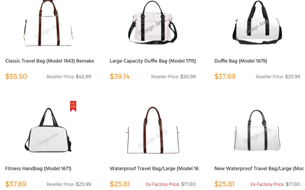ArtsAdd custom gym bag & duffle bag print-on-demand supplier