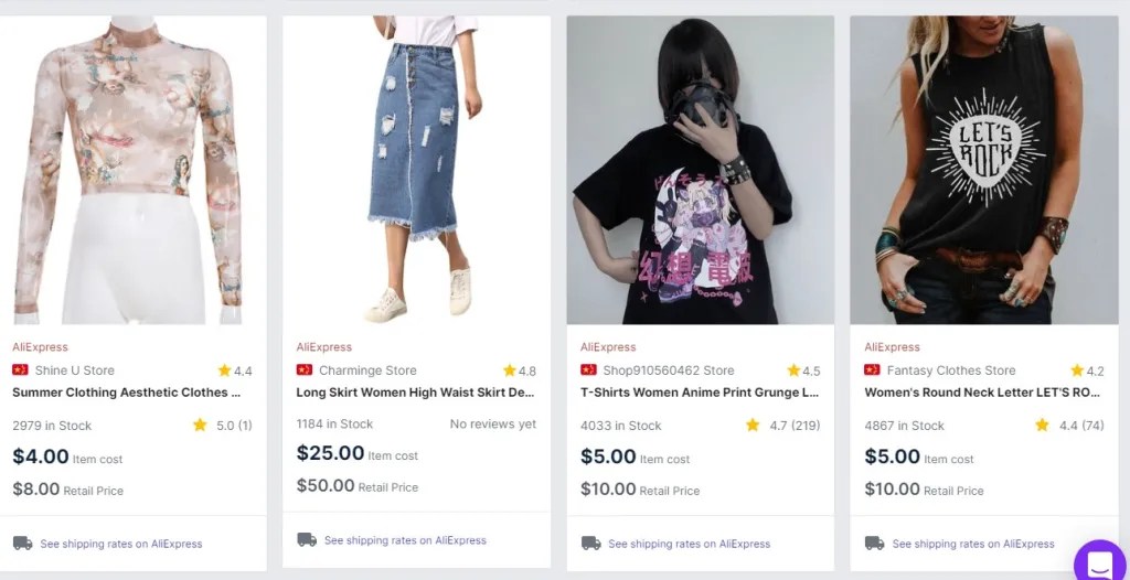Artsy clothing dropshipping products