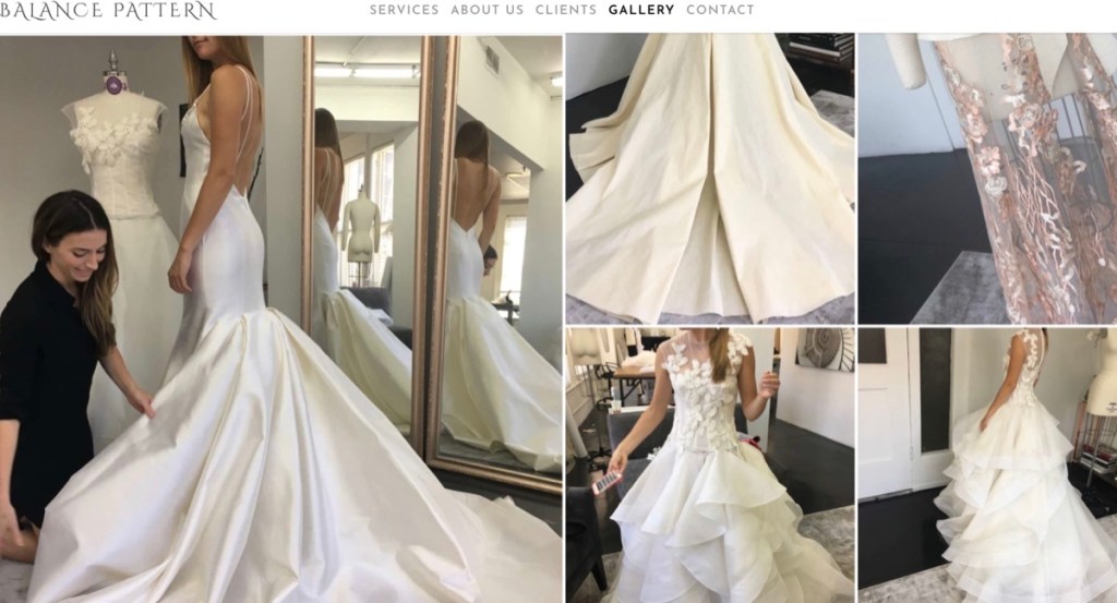 Balance Pattern wedding dress manufacturer in the USA