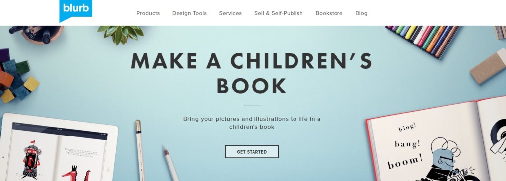 Blurb children's book print-on-demand company