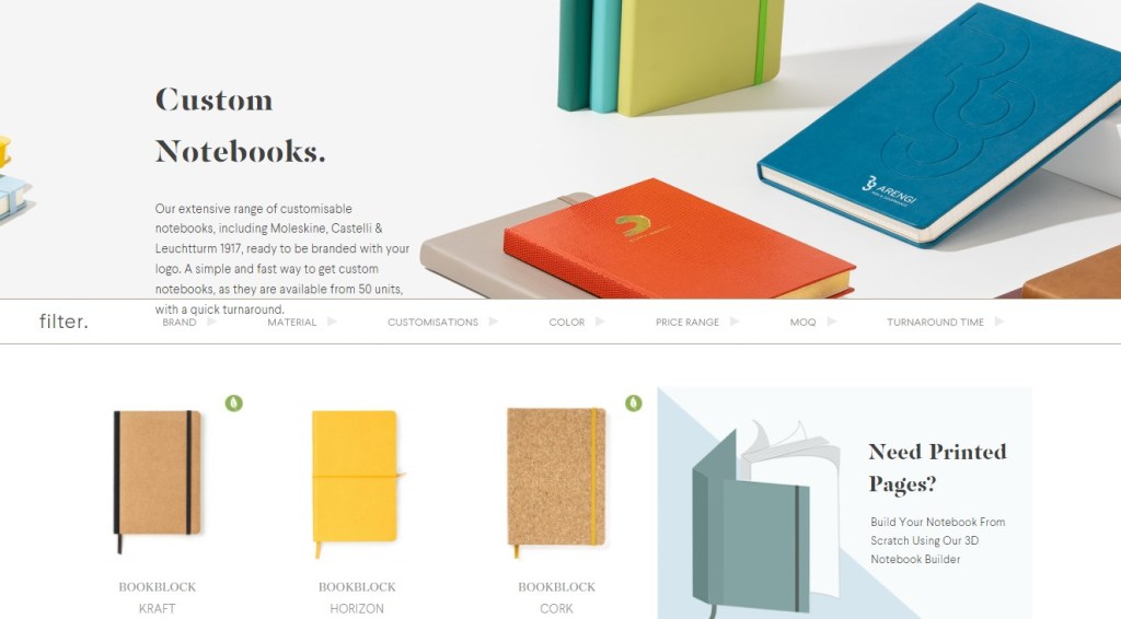 BookBlock custom journal, notebook, & planner print-on-demand company