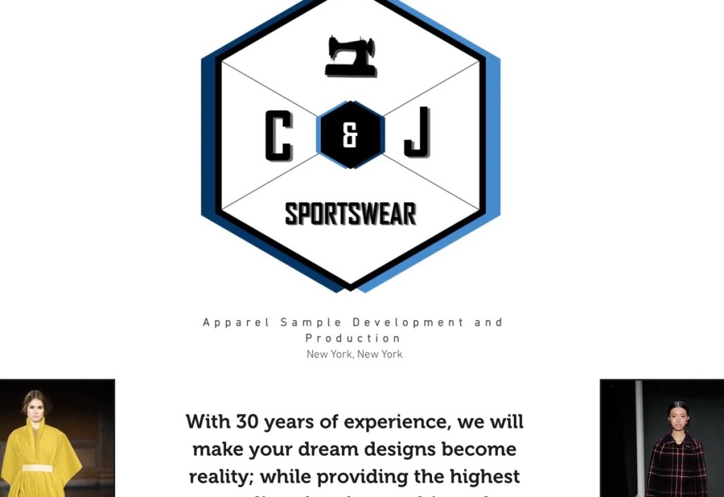 C&J Sportswear wedding dress manufacturer in the USA