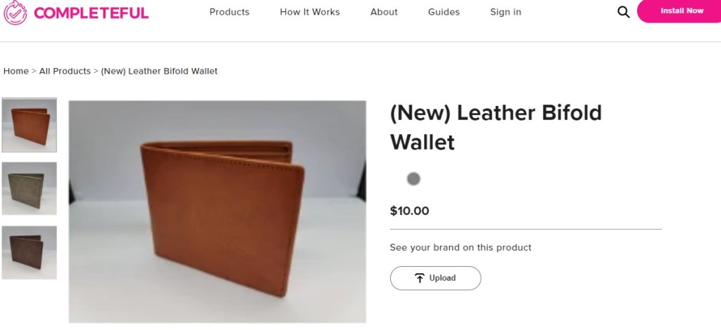 Completeful wallet & & purse print-on-demand company