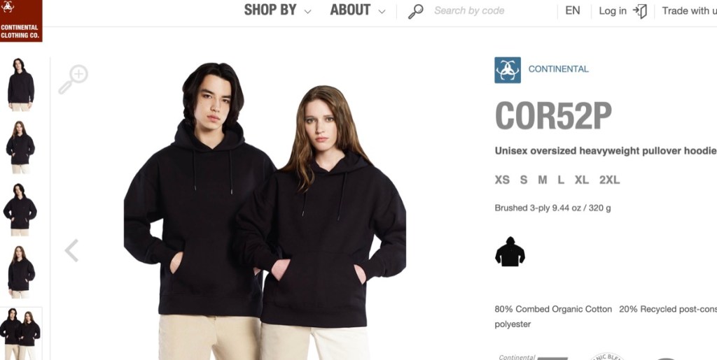 Continental Clothing wholesale oversized hoodies & sweatshirts supplier