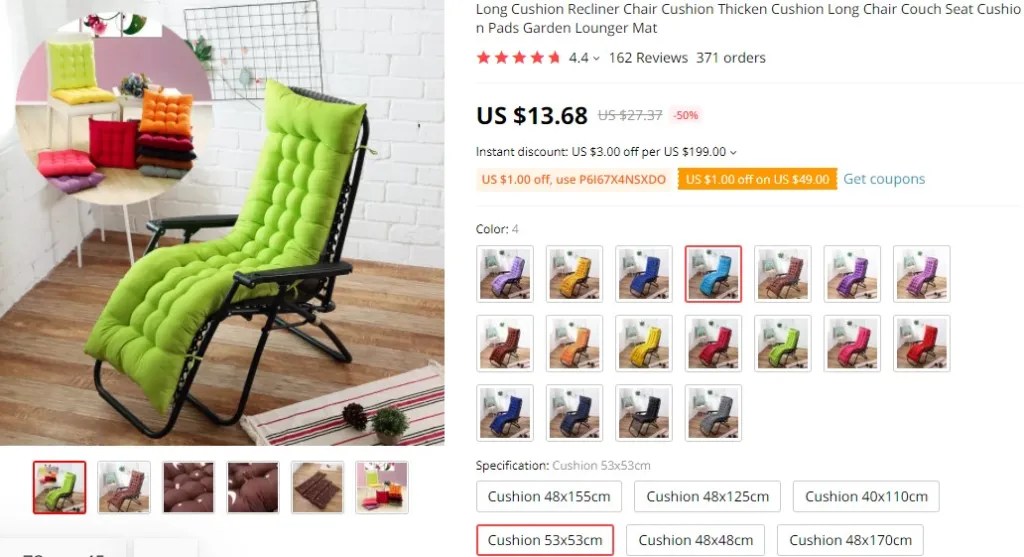 Long cushion furniture dropshipping product idea