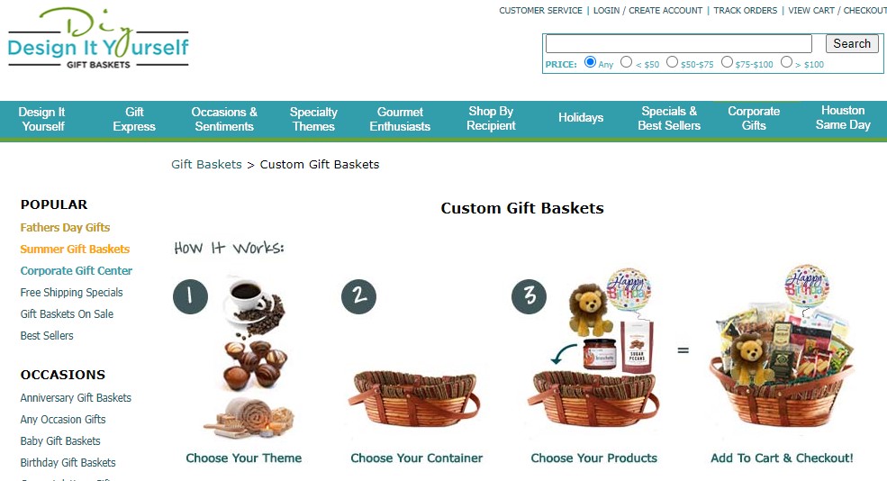 DesignItYourselfGiftBaskets gift set & gift basket dropshipping supplier
