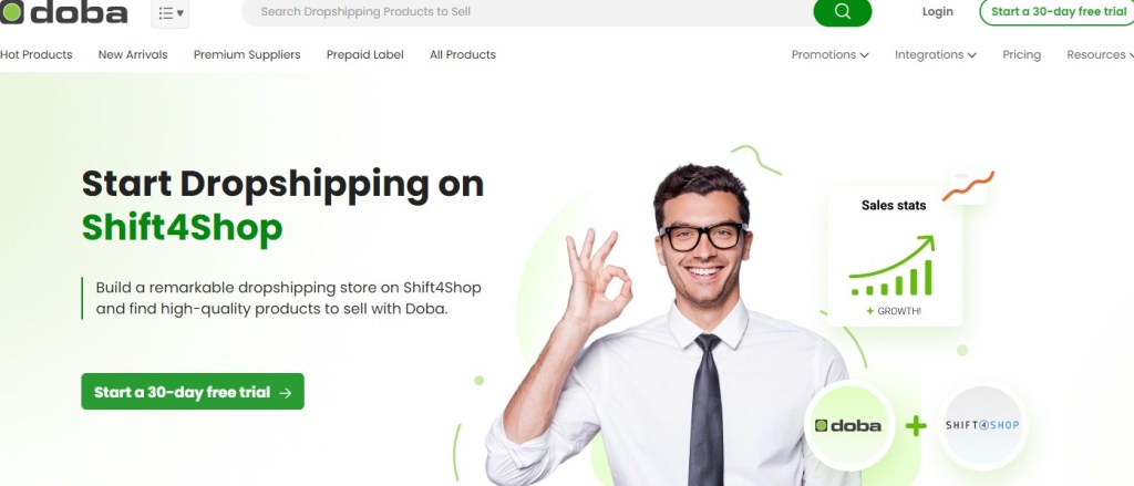 Doba Shift4Shop/3dcart dropshipping supplier & app