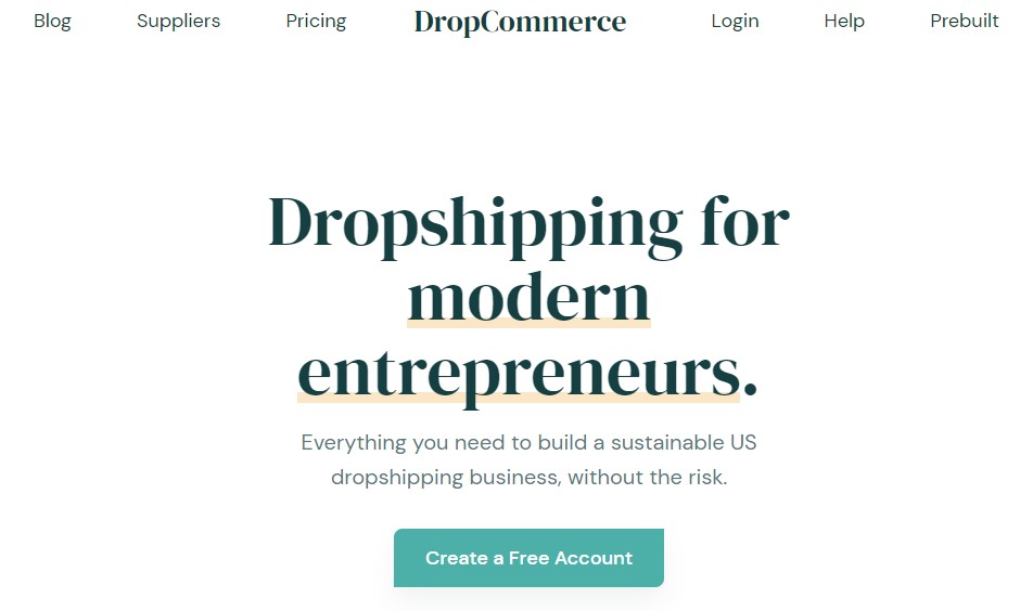 DropCommerce US dropshipping supplier for Shopify