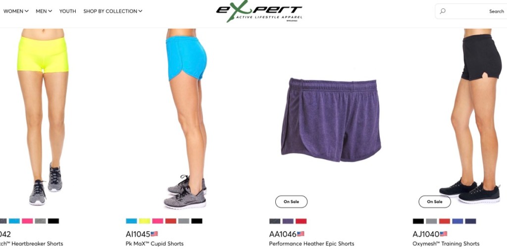 Expert Brand shorts manufacturer in the USA