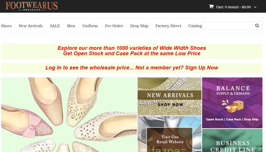 Footwear US shoe & sneaker wholesaler