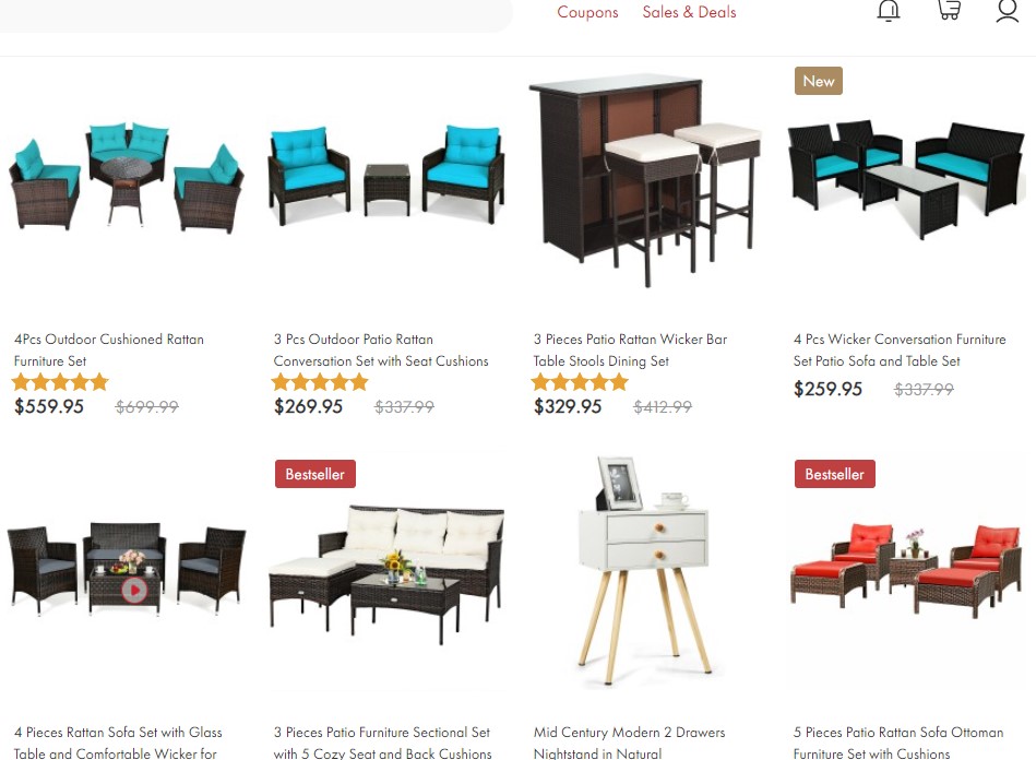 CostWay furniture dropshipping supplier