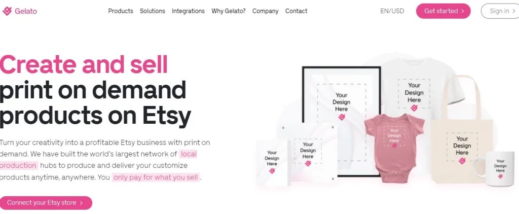 Gelato Etsy print-on-demand partner
