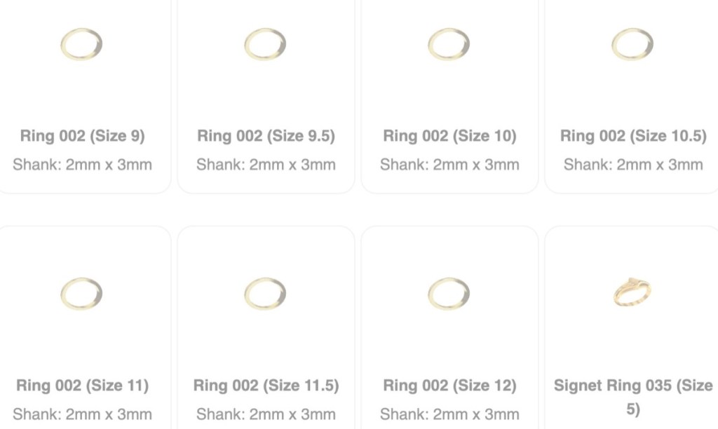 Gildform custom ring print-on-demand supplier
