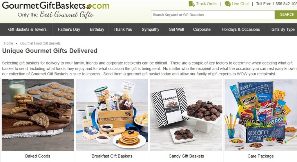 GourmentGiftBaskets gift set & gift basket dropshipping supplier