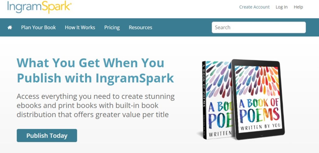 IngramSpark book print-on-demand publishing company
