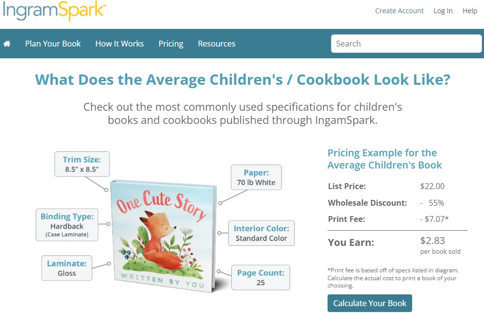 IngramSpark children's book print-on-demand company