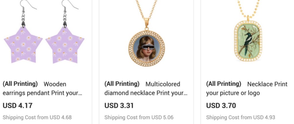 InkedJoy jewelry print-on-demand supplier for Shopify