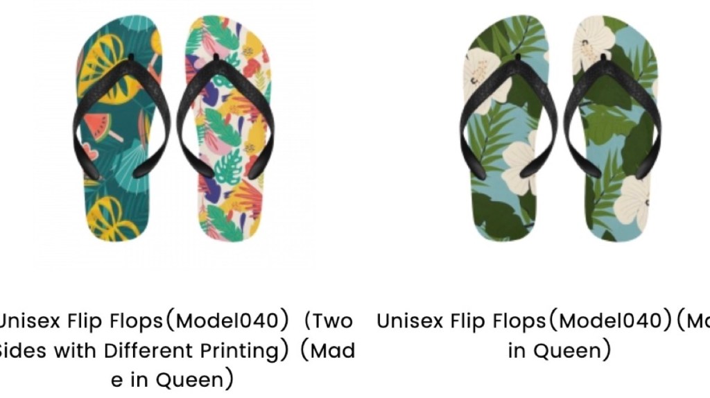 InterestPrint custom flip flops print-on-demand supplier