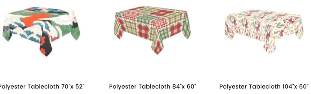 InterestPrint custom tablecloth print-on-demand supplier