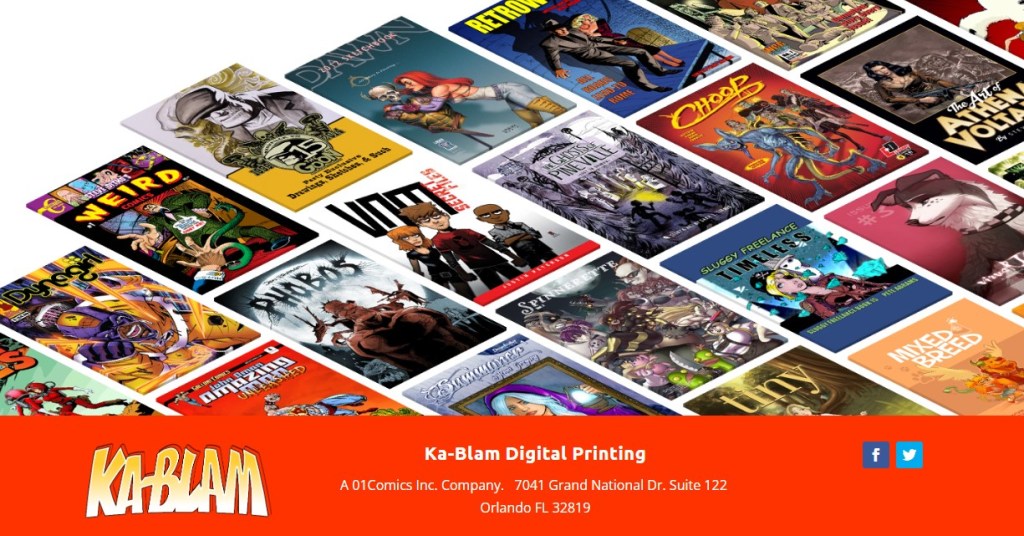 Ka-Blam comic book print-on-demand company