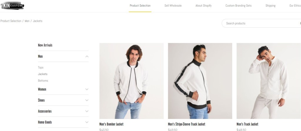 KinCustom coat & jacket print-on-demand company
