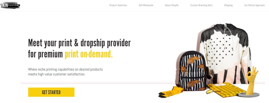 KinCustom print-on-demand dropshipping company