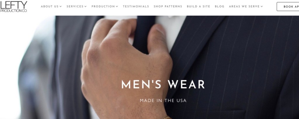 Lefty Production Co custom men's clothing manufacturer in the USA
