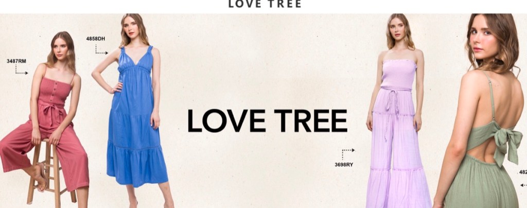 Love Tree wholesale clothing vendor in Los Angeles