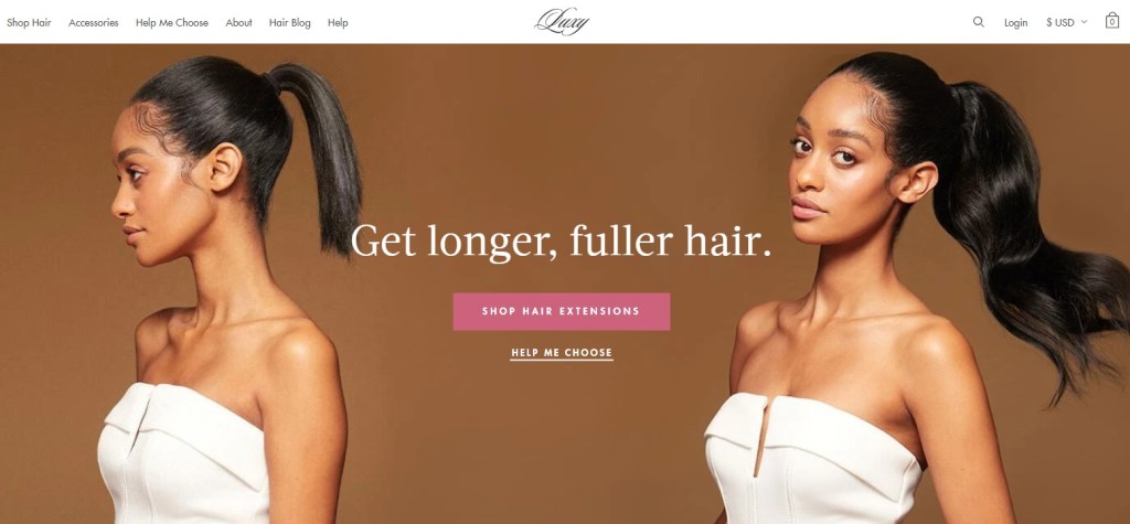 Luxy Hair storefront