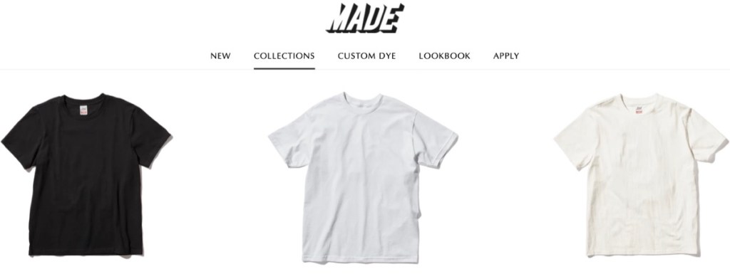 Made Blanks wholesale blank t-shirt supplier in Los Angeles, California