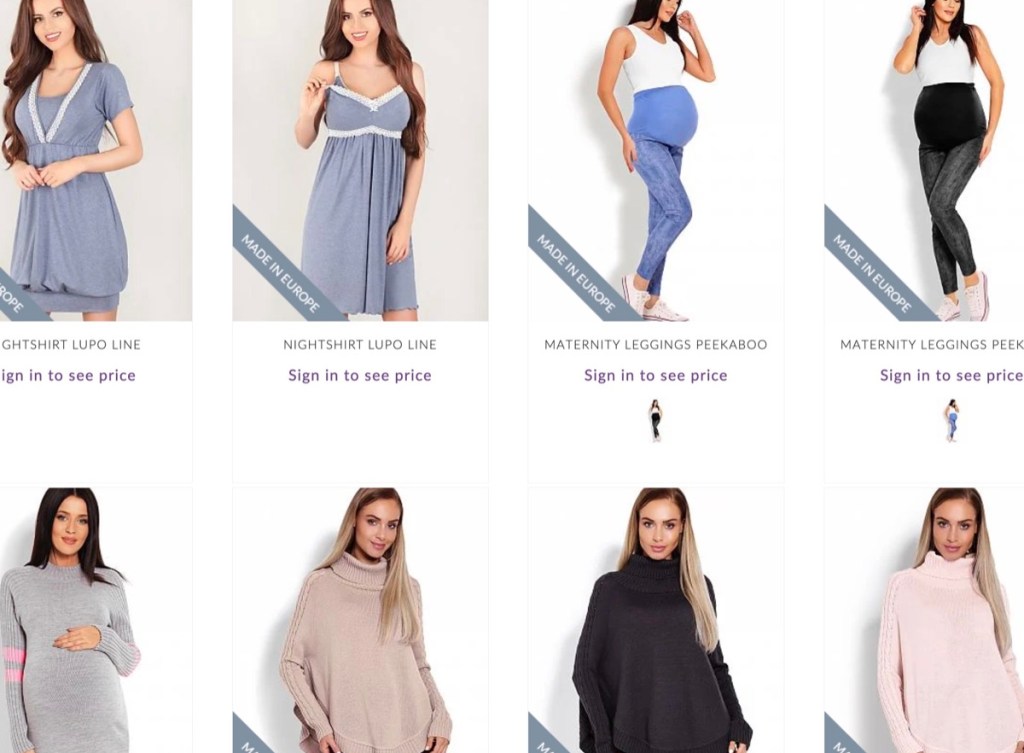 Matterhorn wholesale maternity clothing supplier