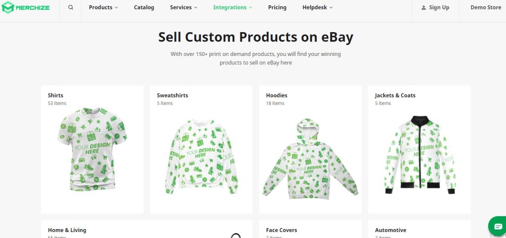 Merchize eBay print-on-demand company