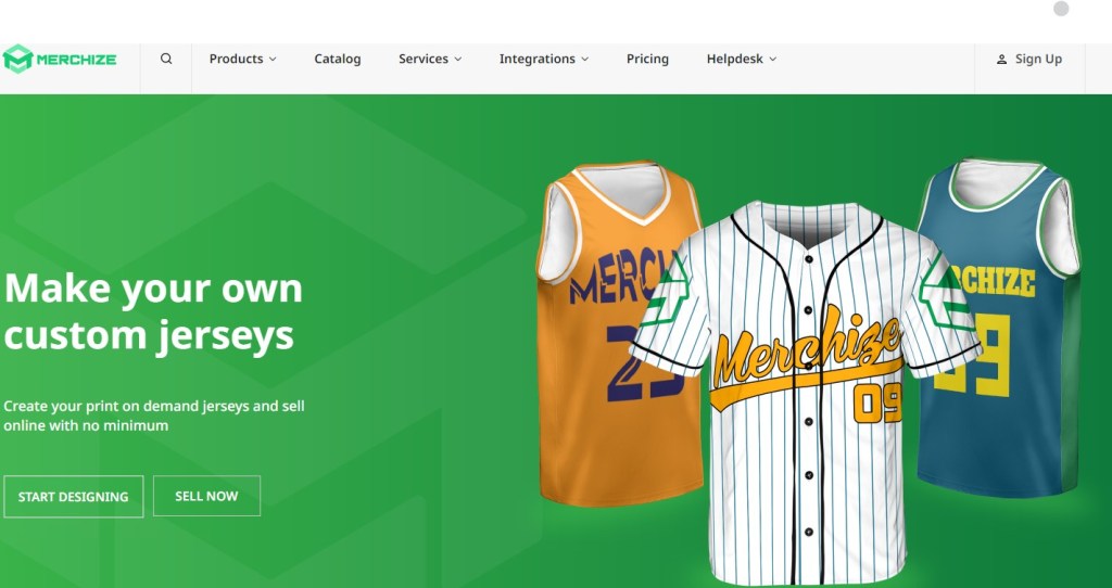 Merchize sports jersey print-on-demand company