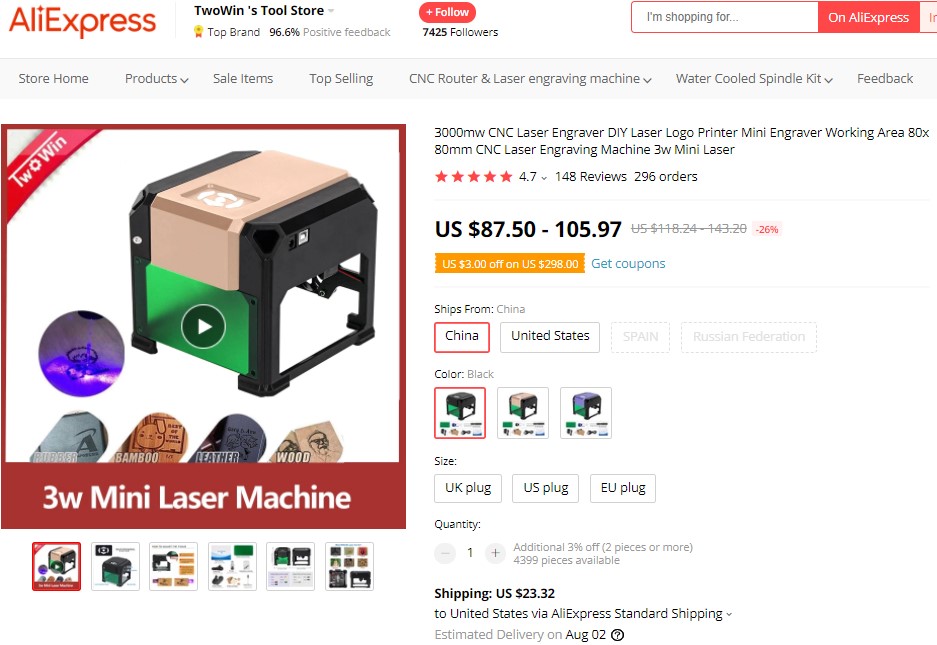 Mini Laser Engraver high-ticket dropshipping product