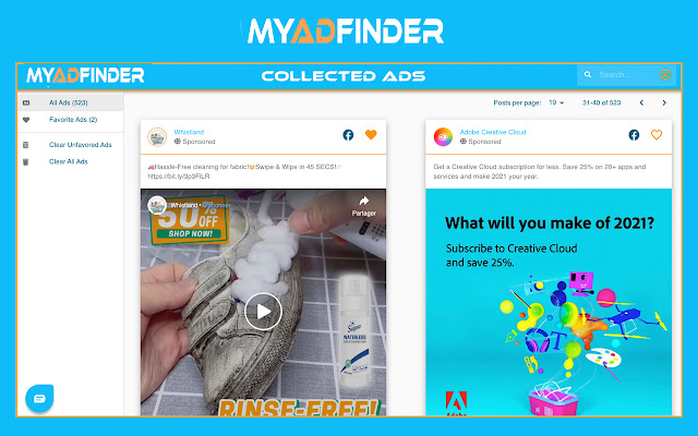 My Ad Finder dropshipping Chrome extension