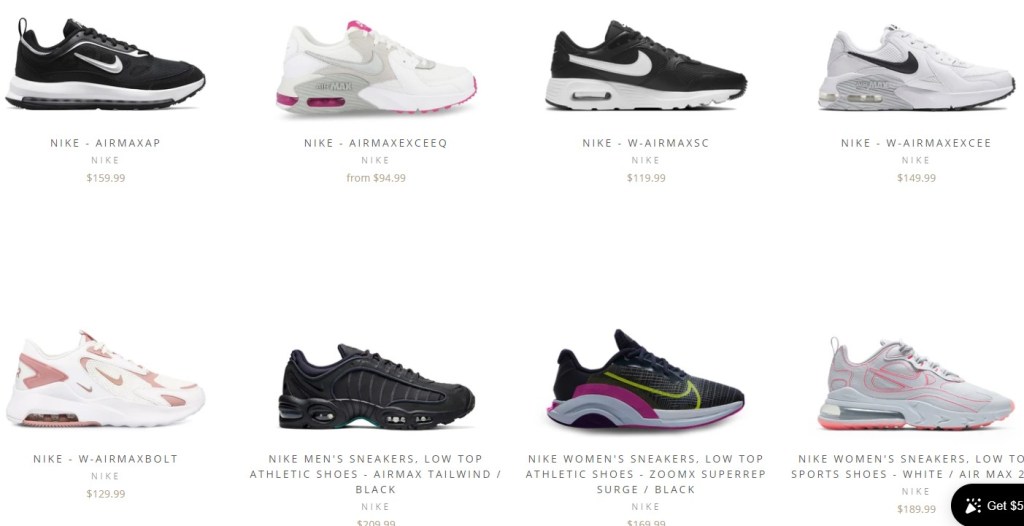 Nike & Adidas dropshipping shoes on InQue.Style