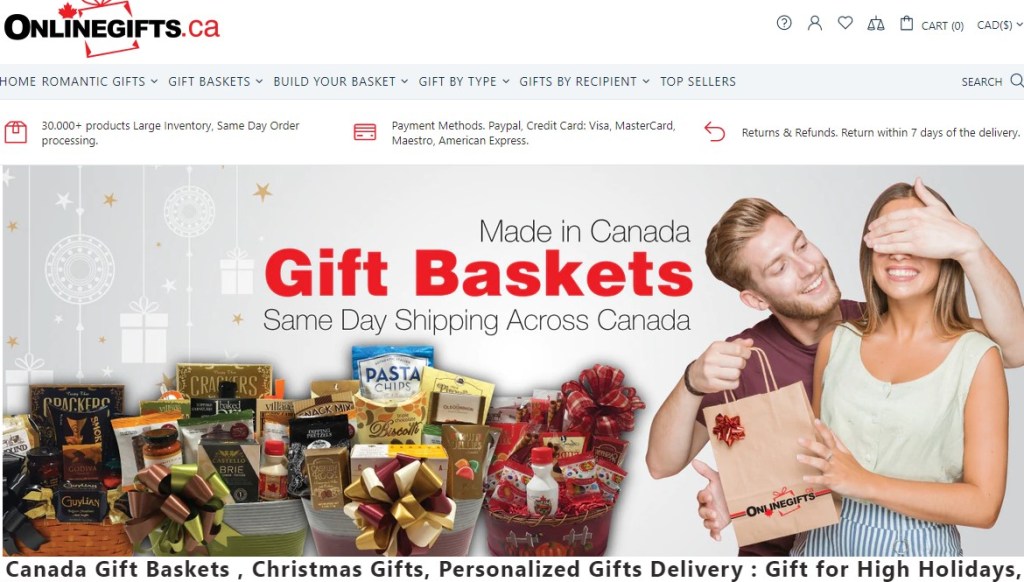 OnlineGifts gift set & gift basket dropshipping supplier