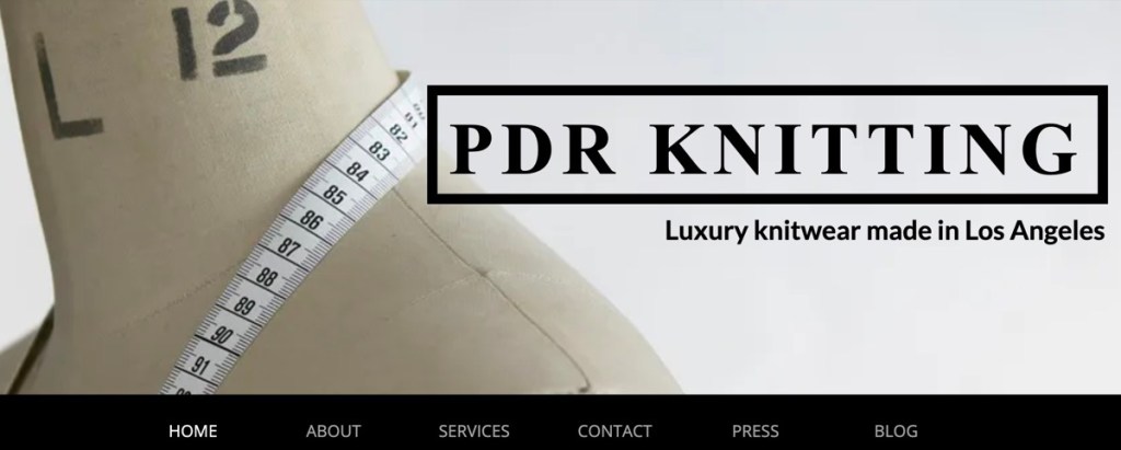 PDR Knitting custom knitwear manufacturer in the USA