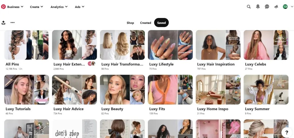 Pinterest boards for hair extensions