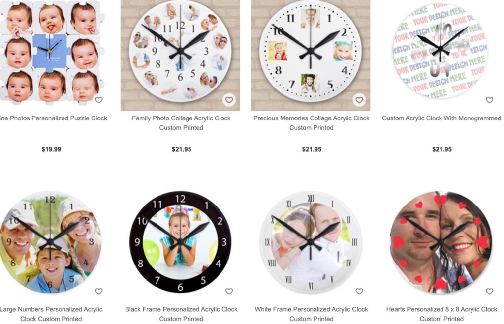 PrinterStudio custom wall clock print-on-demand supplier