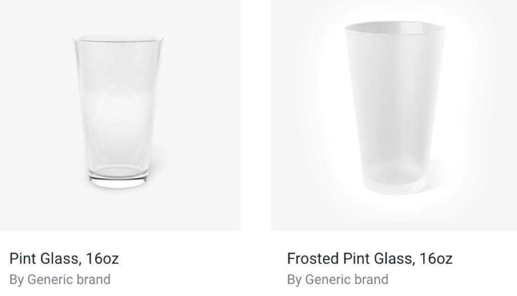 Printify custom pint glass print-on-demand supplier